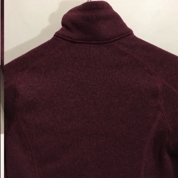 Patagonia Better Sweater Zip Up Size XS Maroon Burgundy Chicory Red - Picture 7 of 10